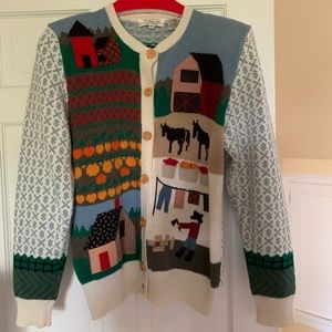Vintage 1980 cardigan fall sweater